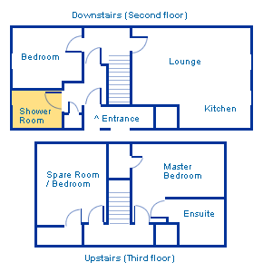 Sample three bedroom floor plan