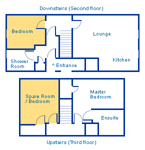 Sample three bedroom floor plan