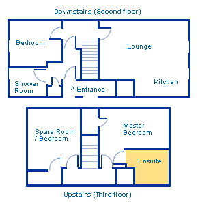 Sample three bedroom floor plan