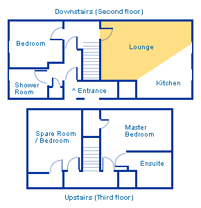 Sample three bedroom floor plan