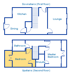Sample two bedroom floor plan