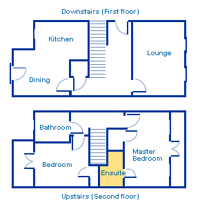 Sample two bedroom floor plan