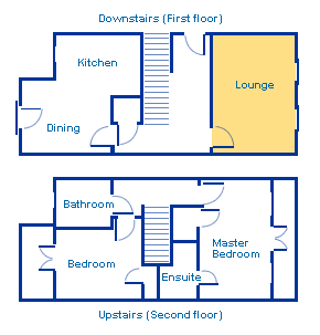 Sample two bedroom floor plan