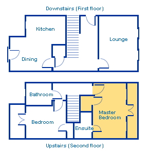 Sample two bedroom floor plan